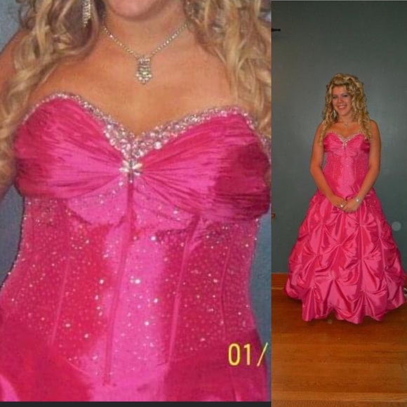 MB Bride Pink Strapless Formal Prom Dress - Picture 13 of 13